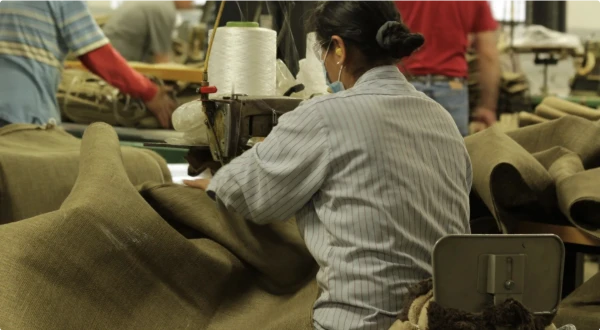Sewing machine operator